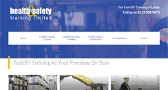 Desktop Screenshot of forklifttraininginleeds.com